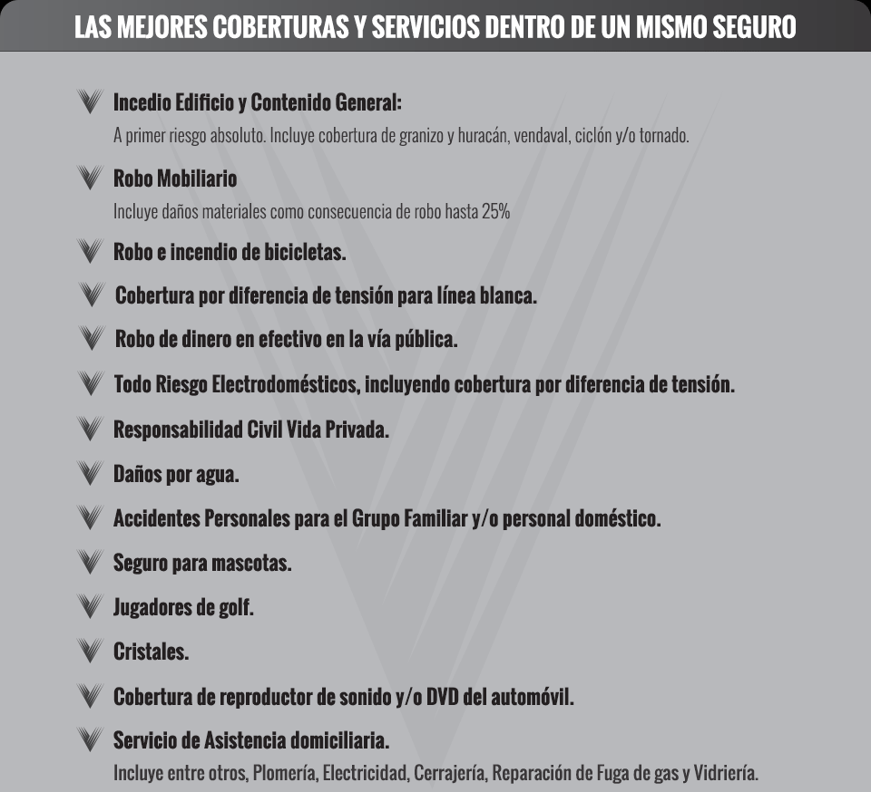 Las mejores coberturas y servicios dentro de un mismo seguro